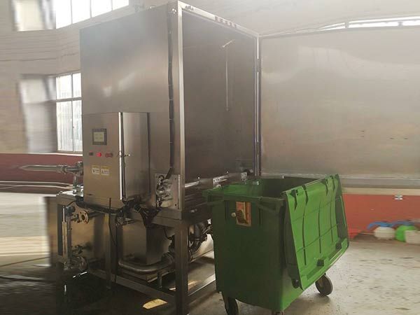 全自動大型醫(yī)療廢物箱箱清洗消毒機(jī)
